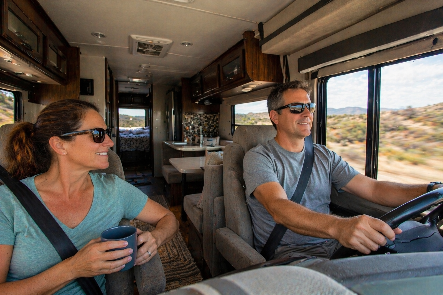 Happy RV drivers